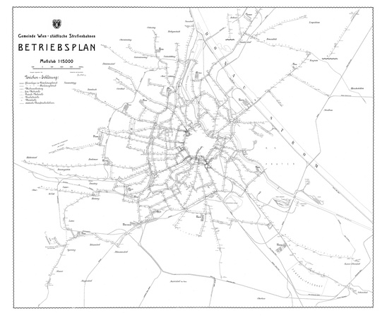 Netzplan Wien 1915