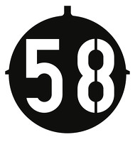 Dachsignal der Linie 58