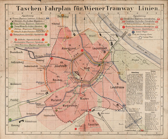 Netzplan Wien 1880