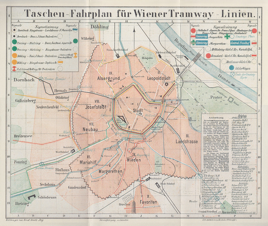 Netzplan Wien 1900