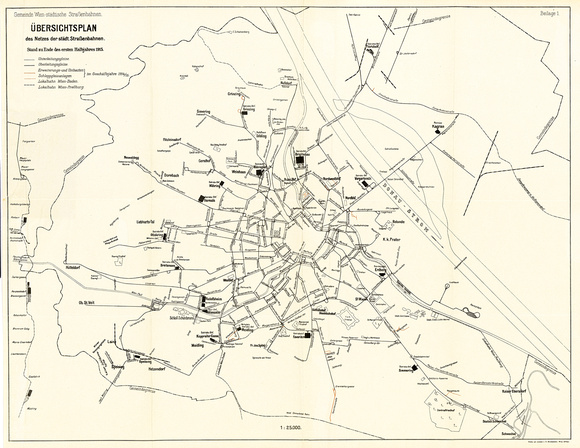 Netzplan Wien 1915
