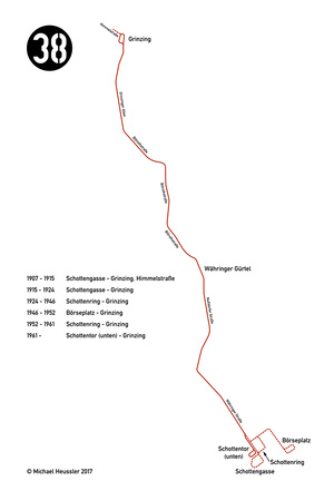 Streckenführung Linie 38