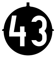 Dachsignal Linie 43 Version 1